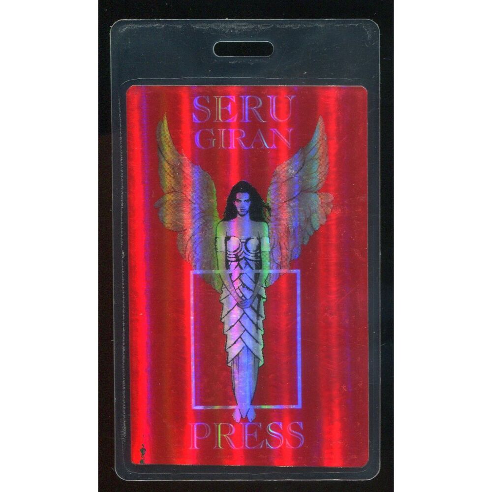 Vintage 1993 Seru Giran Concert Laminate Backstage Pass Press